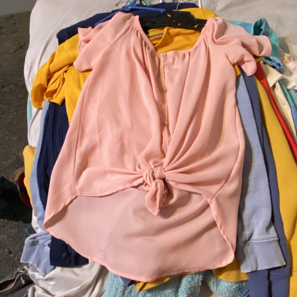 pink blouse